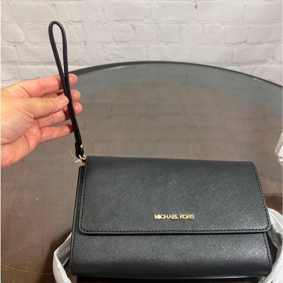 MICHAEL KORS Saffiano Leather 3-in-1 Crossbody. Jet Set Travel bag NWT - Picture 5 of 15